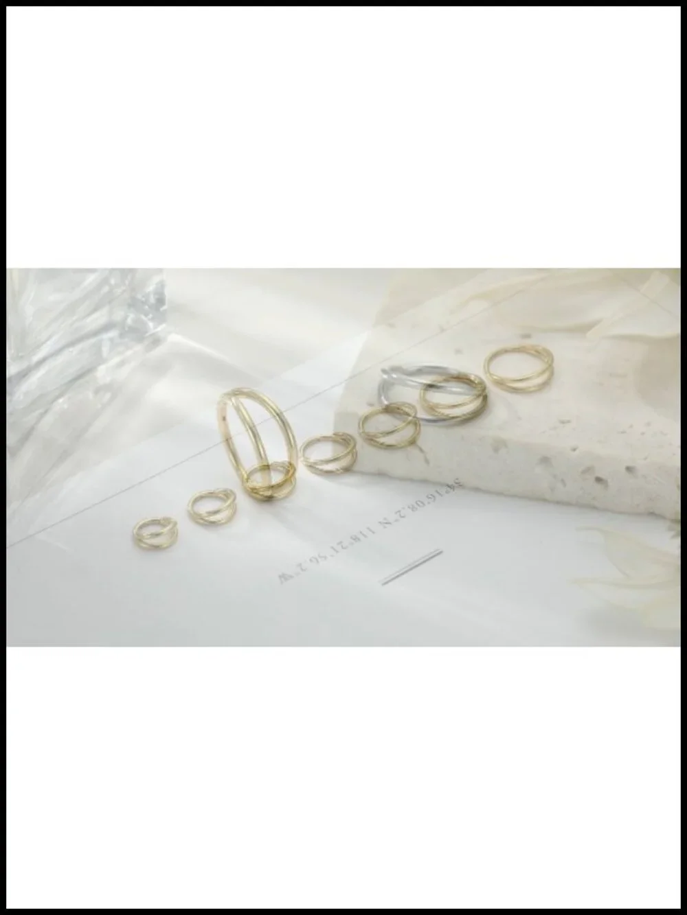 G23 Titanium Double Hoop Nose Ring Hypoallergenic Hinged Clicker